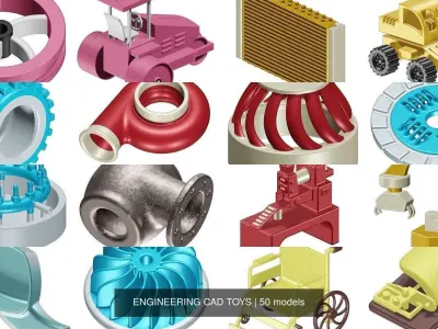 ENGINEERING CAD TOYS 3D Model Pack