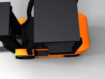 fork lift 3D model by lunzaluclinton