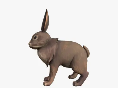 Rabbit Low-poly 3D model order