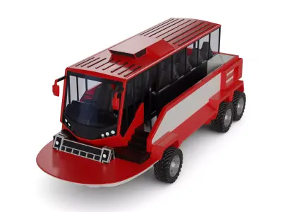 Amphibious Bus 3D model