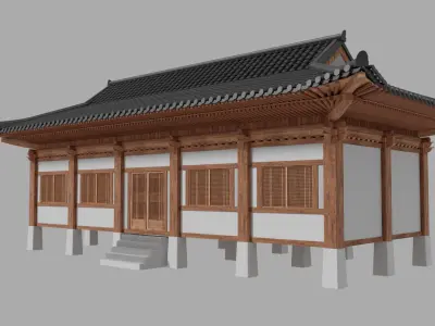 Korean Traditional Architecture Module 3D model purchase