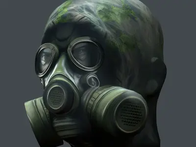 Helmet 3d model military combat Military Low-poly Low-poly 3D model 43