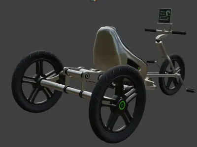 Recumbent Tricycle 3D model purchase