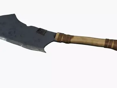 Fantasy ax Low-poly 3D model purchase