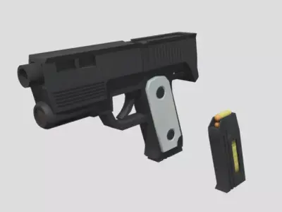 TF2-Style Alyxgun Low-poly 3D model