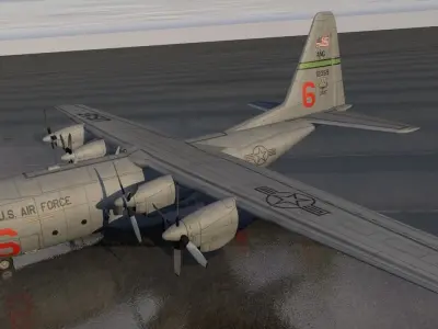 Lockheed  C-130H Hercules 3D model