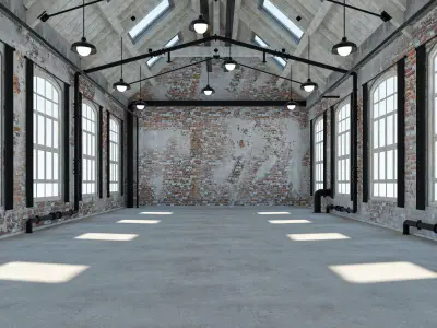 Loft Warehouse 2 3D model purchase