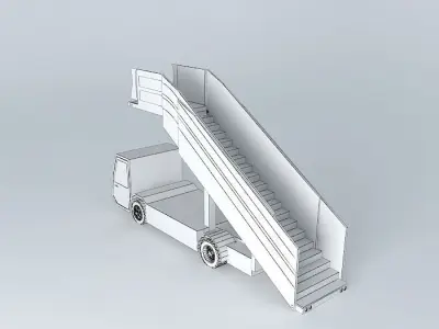 Iberia Airlines Airstairs Free 3D model