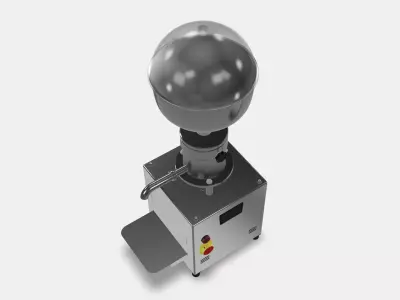 Stainless Steel Oil Press Machine Realistic Industrial Model Low-poly 3D model