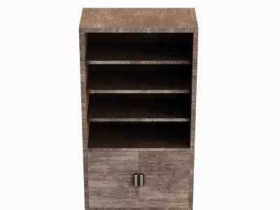 Old Shelf 05 Low-poly 3D model