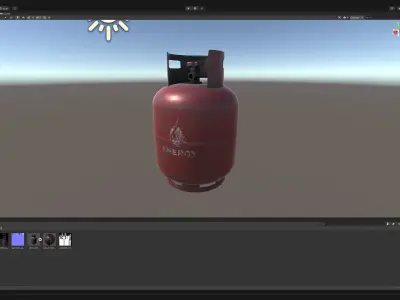 Propane Tank Low-poly 3D model buy