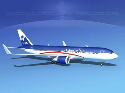 Boeing 767-300 Lan Chile 3D model