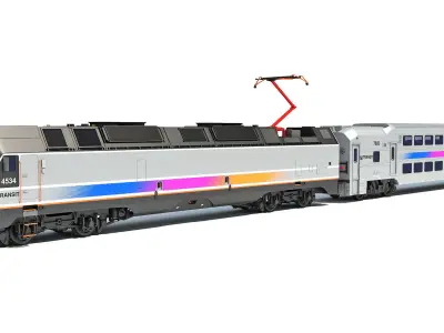 New Jersey NJ Transit Train 3D model