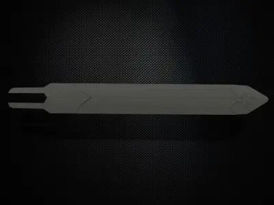  Sword and Sheath Low-poly 3D model