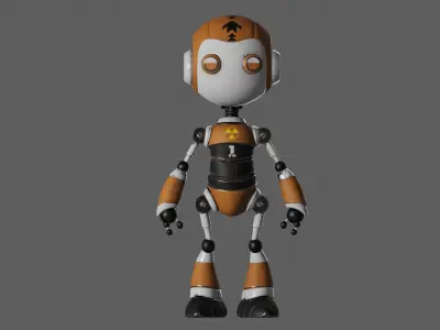 Sci Fi Robot  Low-poly 3D model