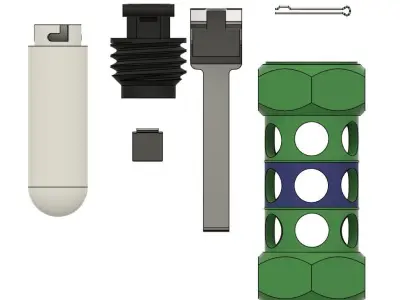 M-84 Stun grenade 3D print model