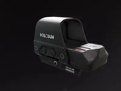 Holosun HS510C Reflex Sight Low-poly 3D model