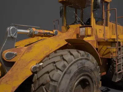 Loader truck Low-poly 3D model by CGSTALL