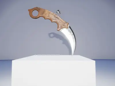 Simple Karambit Knife Free 3D model