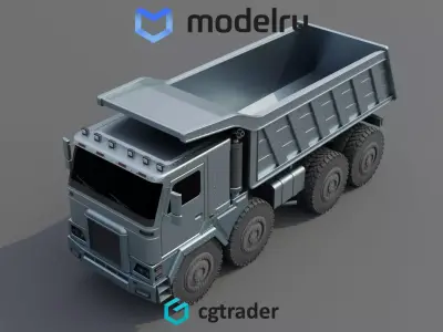 Dump Truck 3D model 2