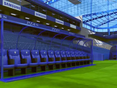 American Football Big Stadium 3D model
