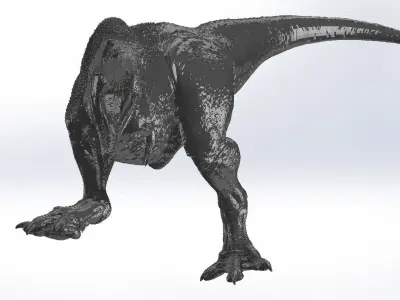 T Rex model golden - Free 3D model