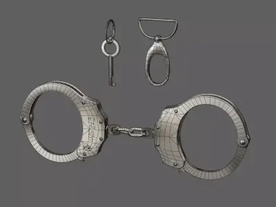 Handcuffs 3D Model Low-poly 3D model