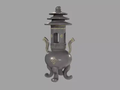 Dark Metal Censer 3D model