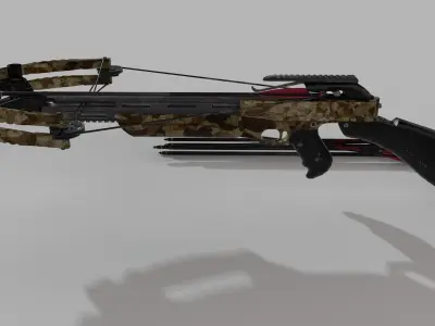 crossbow Low-poly 3D model