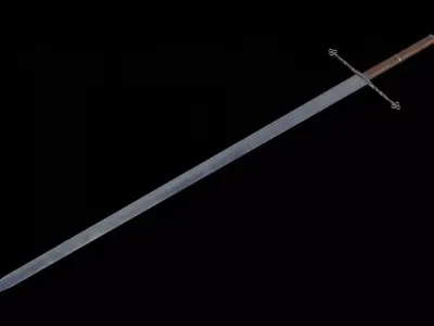 Sword Low-poly 3D model 4