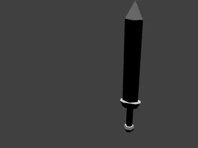 Low-Poly Roman Gladius Free low-poly 3D model