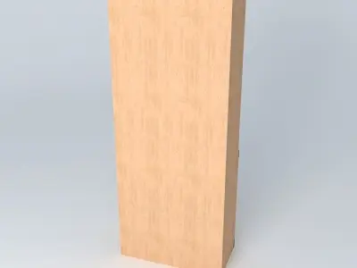 Indiana red pine shelf 3D model