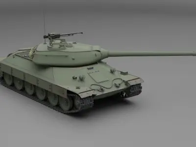 IS-6 Russian heavy tank 3D model