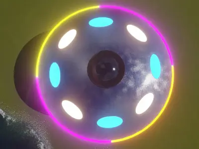 spaceship ufo flying saucer 3D model
