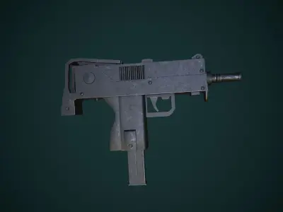 Smg Mac Gun Free low-poly 3D model