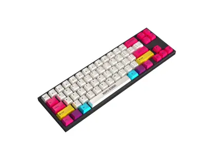 Mechanical Keyboard Low-poly 3D model