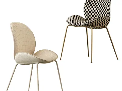 Astor Upholstered Dining Chair 3D model