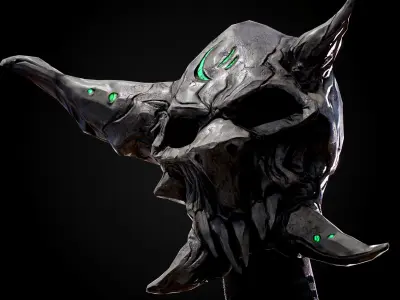 Realtime low poly sword Low-poly 3D model