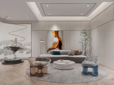  Office interior scene 59 3D model