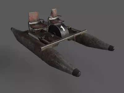Old Water Bike no 1 3D model