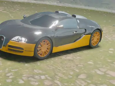 Bugatti Veyron  Low-poly 3D model by khodirovjamshid061