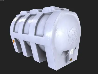 Liquid Tank Pack Low-poly 3D model