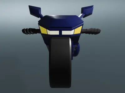 Motocycle Lowpoly Version 2 Blender 3D model