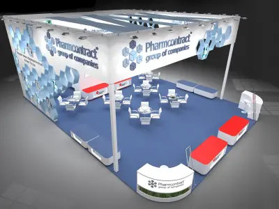 3d Model of Exhibition Stand 9X12 3D model