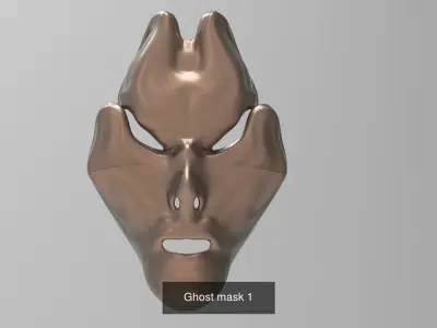 Ghosts sculpture collection  3D Model Pack