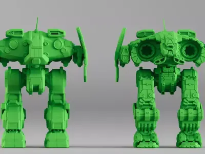 S00040 Sci-Fi Mech Walker 3D print model