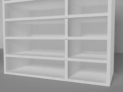 cupboard furniture Low-poly 3D model