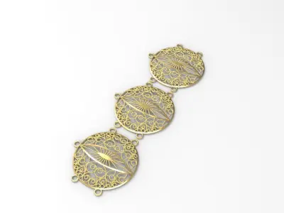 woman necklace part 22k c00008 3D print model