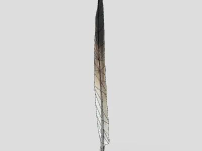 Feather Low-poly 3D model purchase