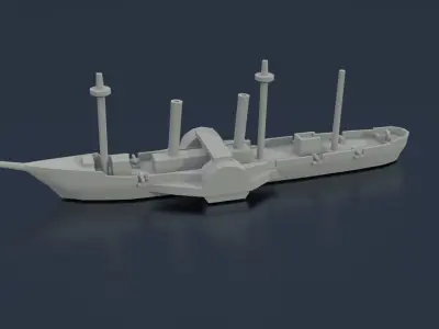 Paraguayan Steam Tacuari 3D print model